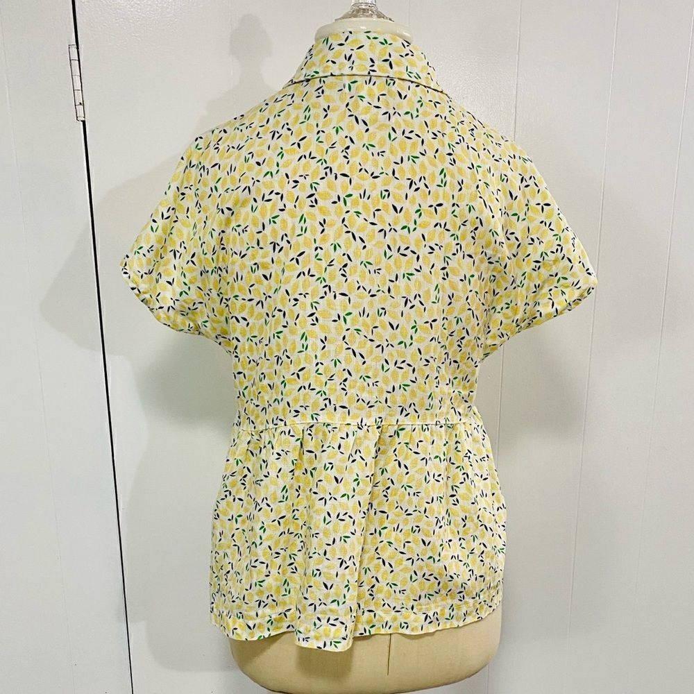 Cynthia Rowley | Lemon Print Top - Picture 12 of 14